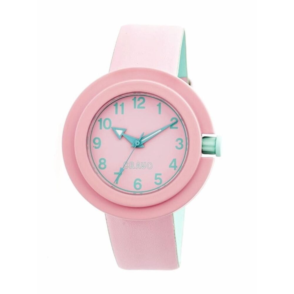 Pink and Blue Crayo Unisex Adult watch